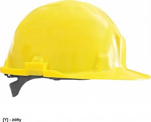 R.E.I.S. KASPE - HEŁM OCHRONNY z tworzywa HDPE - żółty. 6