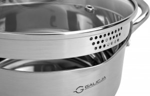 Galicja Garnek z pokrywką do odcedzania 2,5 L 5