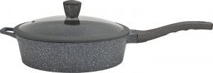 Patelnia Banquet Patelnia granitowa ze szklaną pokrywą 28cm. 1
