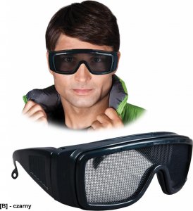 R.E.I.S. GOG-NET - Okulary ochrona wykonane z siatki. 1