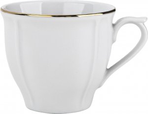 Lubiana Filiżanka 200 ml + spodek Maria złoty pasek 4