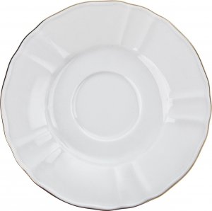 Lubiana Filiżanka 200 ml + spodek Maria złoty pasek 5