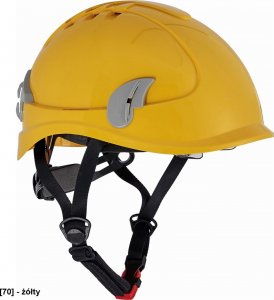 CERVA Hełm ochronny i z okularami, materiał PC żółty ALPINWORKER 2