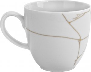 Karolina Filiżanka ze spodkiem 250ml Tektonika biała 3