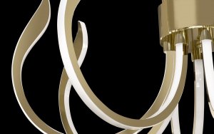 Lampa wisząca Witek Home Lampa Wisząca Opticus MD8602-8 Gold 2