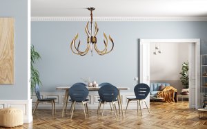 Lampa wisząca Witek Home Lampa Wisząca Opticus MD8602-8 Gold 3