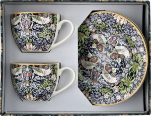 DUO Kpl. 2 filiżanek ze spod. "Strawberry Thiel Blue" 90ml 8