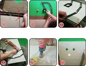 SZABLON / WZORNIK NASTAWNY DO PŁYTEK 8