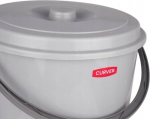 Curver CURVER WIADRO 12L Z POKRYWKĄ SZARE 2