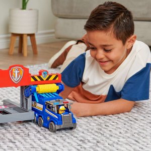 Spin Master Psi Patrol Big Truck Pups Wielki Garaż Truck Stop HQ + pojazd ciężarówka Chase 12