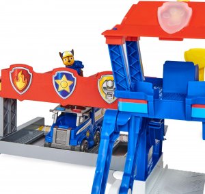 Spin Master Psi Patrol Big Truck Pups Wielki Garaż Truck Stop HQ + pojazd ciężarówka Chase 9