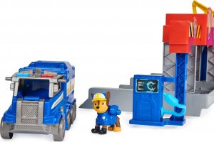 Spin Master Psi Patrol Big Truck Pups Wielki Garaż Truck Stop HQ + pojazd ciężarówka Chase 10
