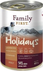 Family First FamilyFirst Jagnięcina+wołowina+ziemniak adult 400g 1