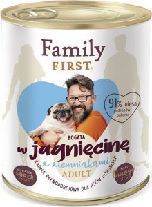 Family First FamilyFirst Bogata w jagnięcinę+ziemniak adult 800g 1