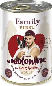 Family First FamilyFirst Bogata w wołowinę+marchewka adult 400g 1