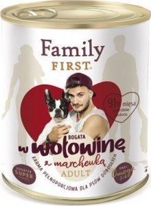 Family First FamilyFirst Bogata w wołowinę+marchewka adult 800g 1