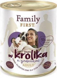 Family First FamilyFirst Bogata w królika+gruszka adult 800g 1