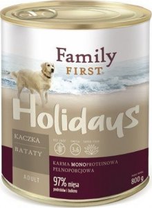 Family First FamilyFirst Kaczka+batat+monoproteina adult 800g 1