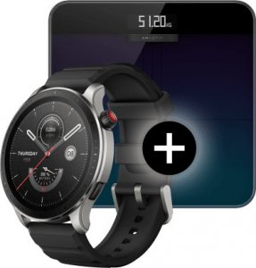 Smartwatch Amazfit GTR 4 Black + Waga Smart Scale 1