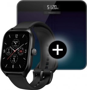 Smartwatch Amazfit GTS 4 Infinite Black + Waga Smart Scale 2