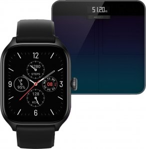Smartwatch Amazfit GTS 4 Infinite Black + Waga Smart Scale 1