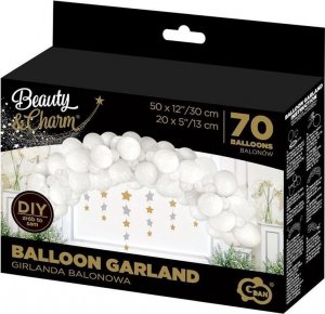 GoDan Girlanda balonowa B&C biała 70szt 1