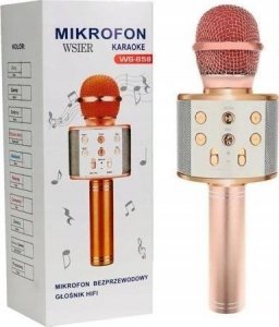 Mikrofon W&K Mikrofon zabawkowy JYWK369-4 rose gold 1
