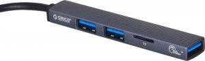 HUB USB Orico 1x microSD  + 3x USB-A 3.0 (AH-A12F-GY-BP) 1