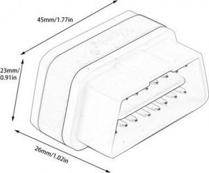 Vgate Vgate iCar2 Interfejs Bluetooth BT3.0 3.0 ELM327 OBD2 Niebieski 5