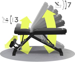 Ławka treningowa regulowana Zipro Jacked 5