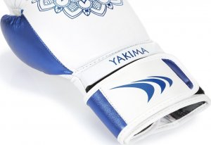YakimaSport Rękawice kobiece MANDALA WHITE/BLUE 8 oz 2