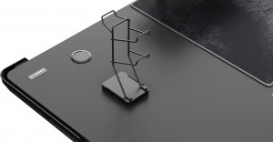 Biurko Ultradesk Winger Czarne 155 cm x 111 cm 12