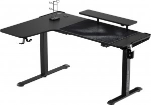 Biurko Ultradesk Winger Czarne 155 cm x 111 cm 3