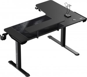 Biurko Ultradesk Winger Czarne 155 cm x 111 cm 4