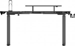 Biurko Ultradesk Winger Czarne 155 cm x 111 cm 5