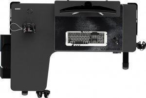 Biurko Ultradesk Winger Czarne 155 cm x 111 cm 6