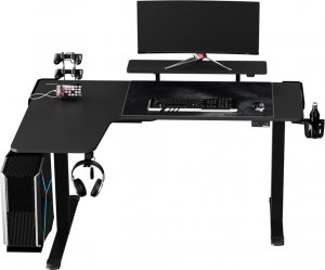 Biurko Ultradesk Winger Czarne 155 cm x 111 cm 8