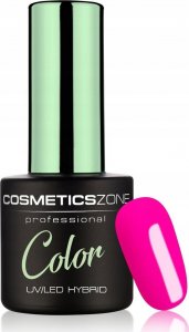 Cosmetics Zone Lakier hybrydowy hipoalergiczny neonowy róż 7ml - Neon Hollywood Pink N14 1