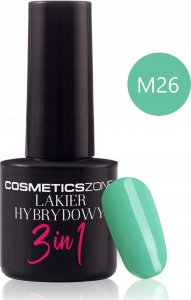 Cosmetics Zone Lakier hybrydowy 3w1 kolor turkusowy - M26 1