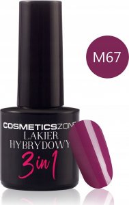 Cosmetics Zone Lakier hybrydowy 3w1 kolor fioletowy - M67 1