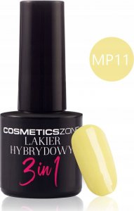 Cosmetics Zone Lakier hybrydowy 3w1 kolor pastelowy żółty - MP11 1