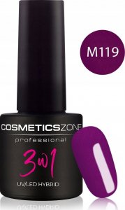Cosmetics Zone Lakier hybrydowy 3w1 kolor fioletowy - M119 1