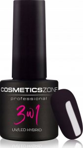 Cosmetics Zone Lakier hybrydowy 3w1 kolor czarny - M33 1