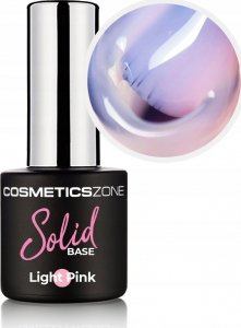 Cosmetics Zone Baza hybrydowa budująca jasnoróżowa Solid Base Light Pink 7ml 1