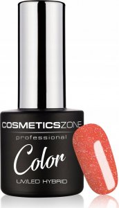 Cosmetics Zone Lakier hybrydowy brokatowy koralowy flash effect 7ml - Sugar Lips 900 1
