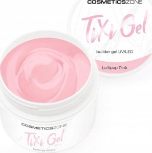 Cosmetics Zone Żel budujący z pamięcią cieczy brudny róż UV LED Lollipop Pink 50ml 1