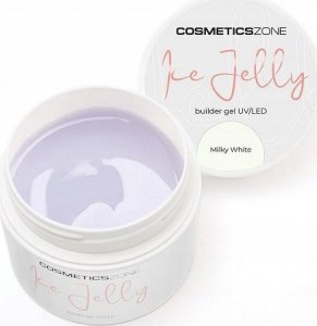 Cosmetics Zone Żel do przedłużania paznokci UV LED galaretka ICE JELLY mleczny fiolet - Milky White 100ml 1