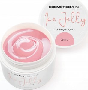 Cosmetics Zone Żel do przedłużania paznokci UV LED galaretka ICE JELLY - brudny różowy Cover 8 - 15ml 1