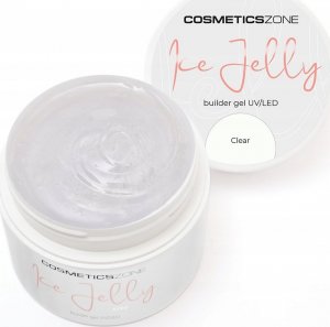 Cosmetics Zone Żel do przedłużania paznokci UV LED galaretka ICE JELLY przezroczysty - Clear 5ml 1
