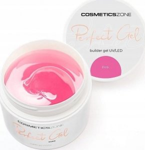 Cosmetics Zone Żel do przedłużania paznokci UV LED przezroczysty różowy - Pink 15ml 1